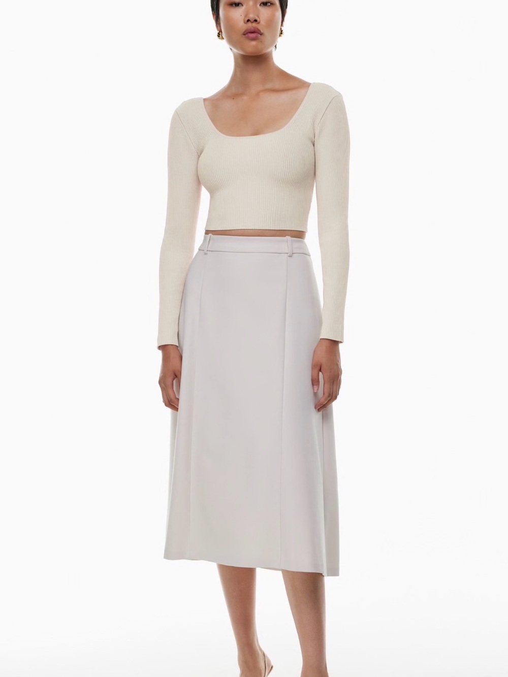 Aritzia Sculpt Knit Square Neck Top